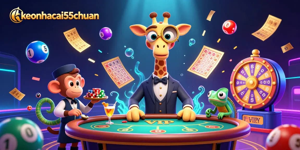 Engage in thrilling gameplay at keonhacai55chuan with vibrant lottery elements and casino excitement.