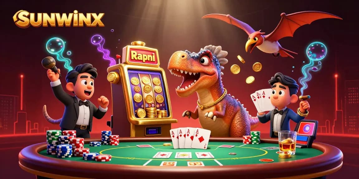 Experience the thrilling world of sunwinx with dynamic casino scenes featuring vibrant characters and game elements.