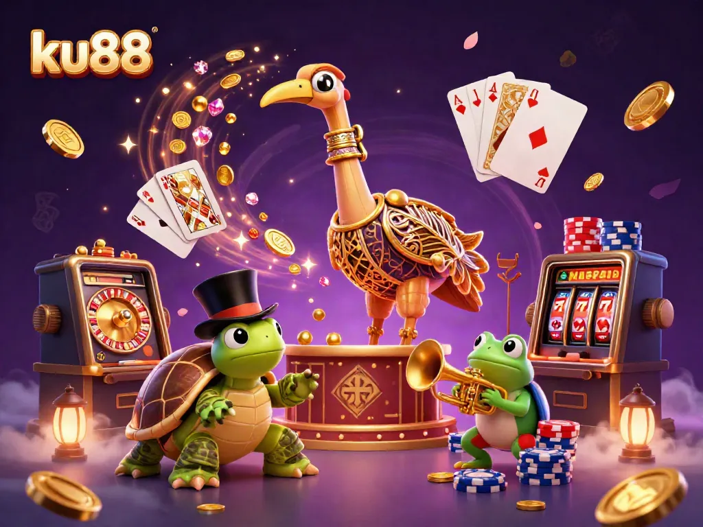 ku88 invites players to win with vibrant characters and casino elements in a thrilling 3D scene