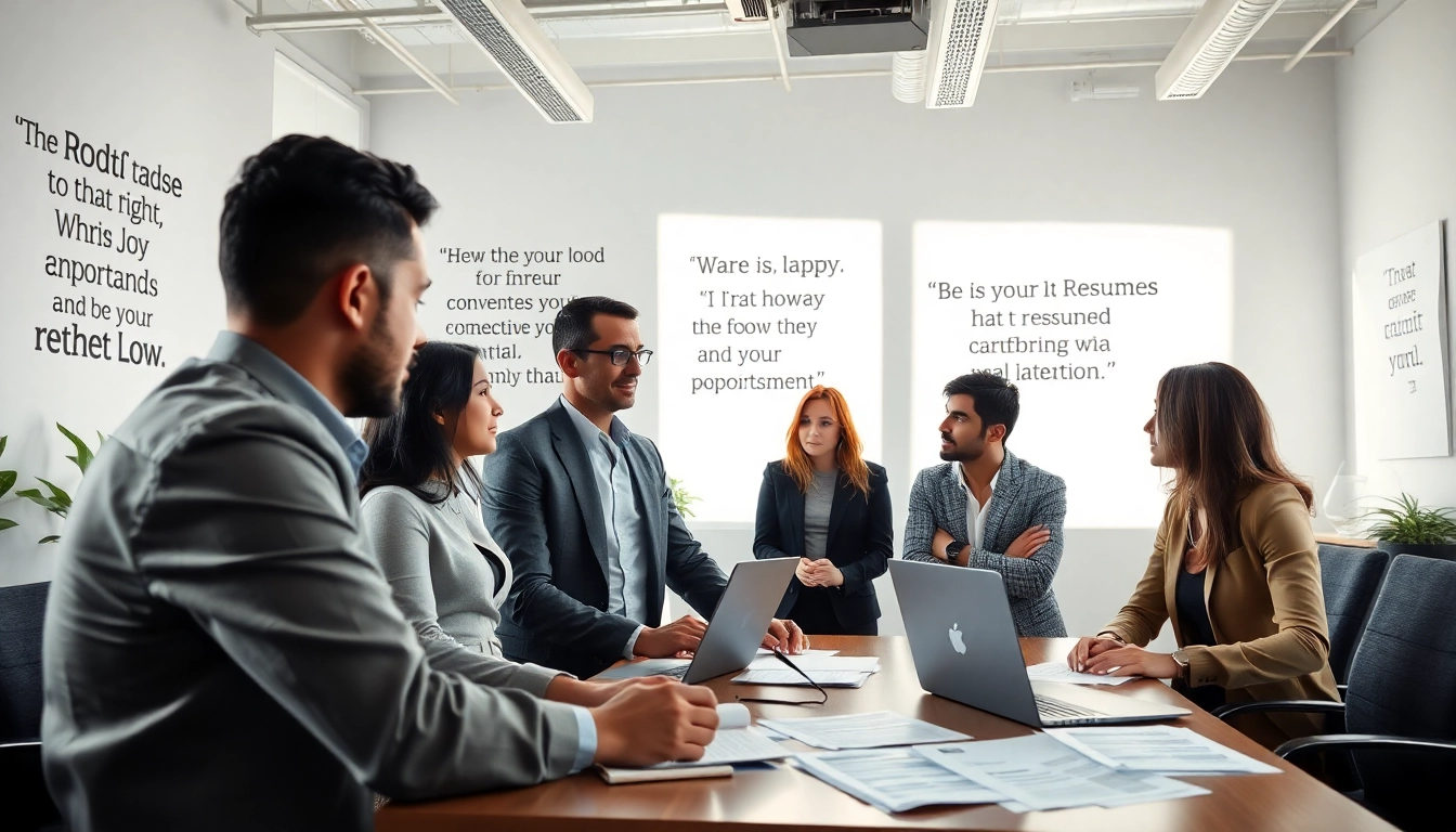 Headhunter Schweiz bespricht Stellenangebote mit Klienten in einem modernen Büro.