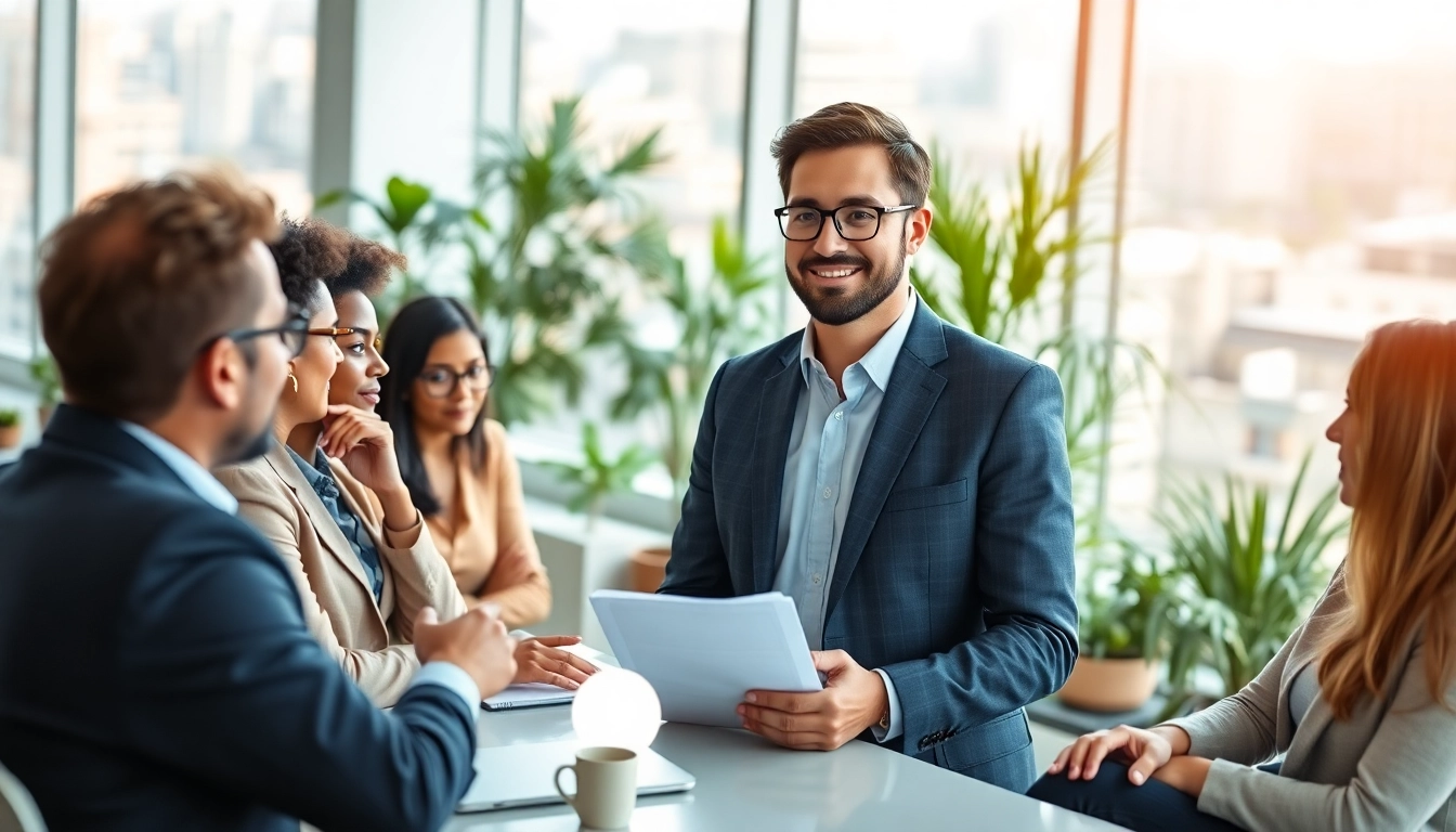 Headhunter Schweiz berät in einem modernen Büro mit vielfältigen Talenten.